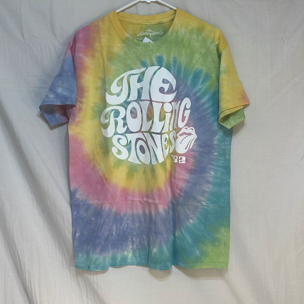 Rolling Stones band tie dye T-shirt NWT-Large‎